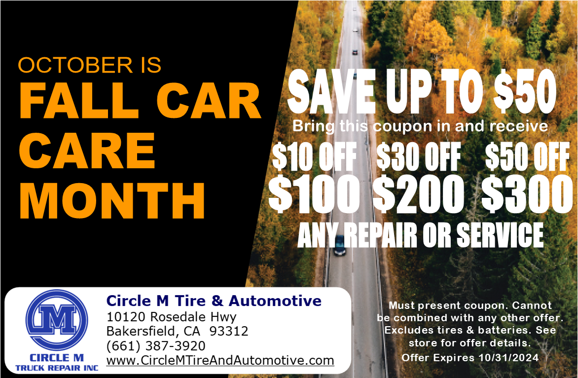 October Special - Circle M Tire & Automotive